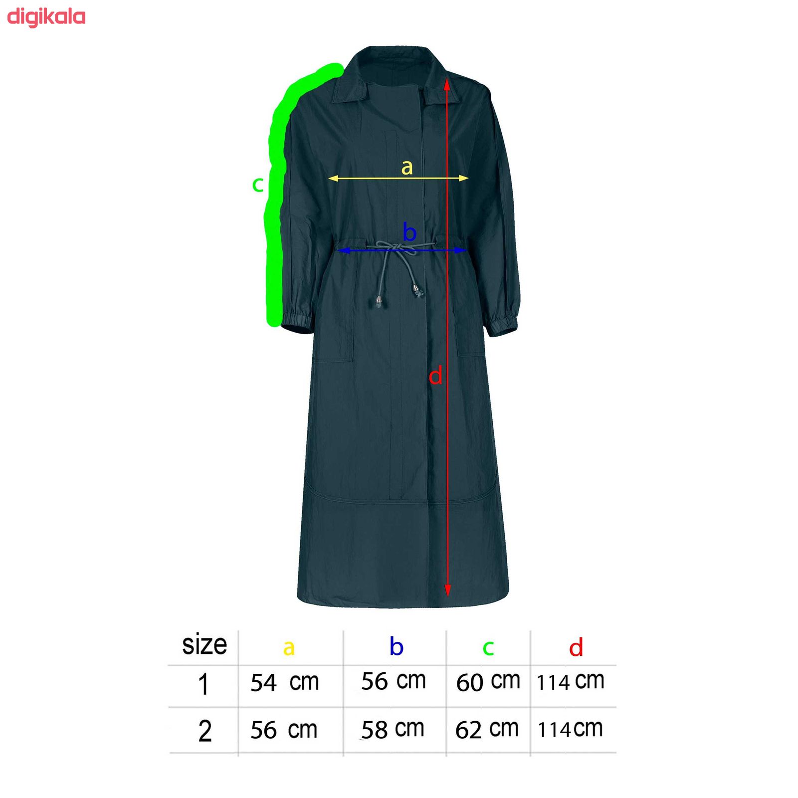 خرید اینترنتی با تخفیف ویژه بارانی زنانه مدل Taak-104