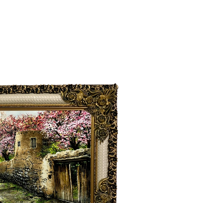 عکس شماره 3 : تابلو فرش ماشینی طرح دستبافت مدل کوچه قدیمی کد 7503