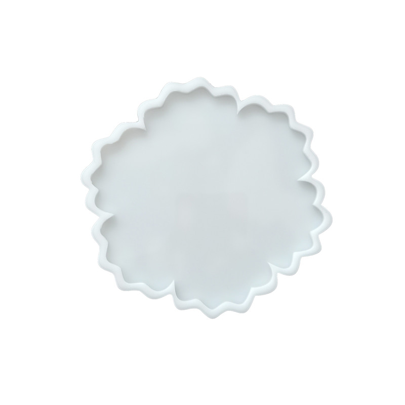 قالب رزین مدل زیرلیوانی طرح گل چند پر کد CH1