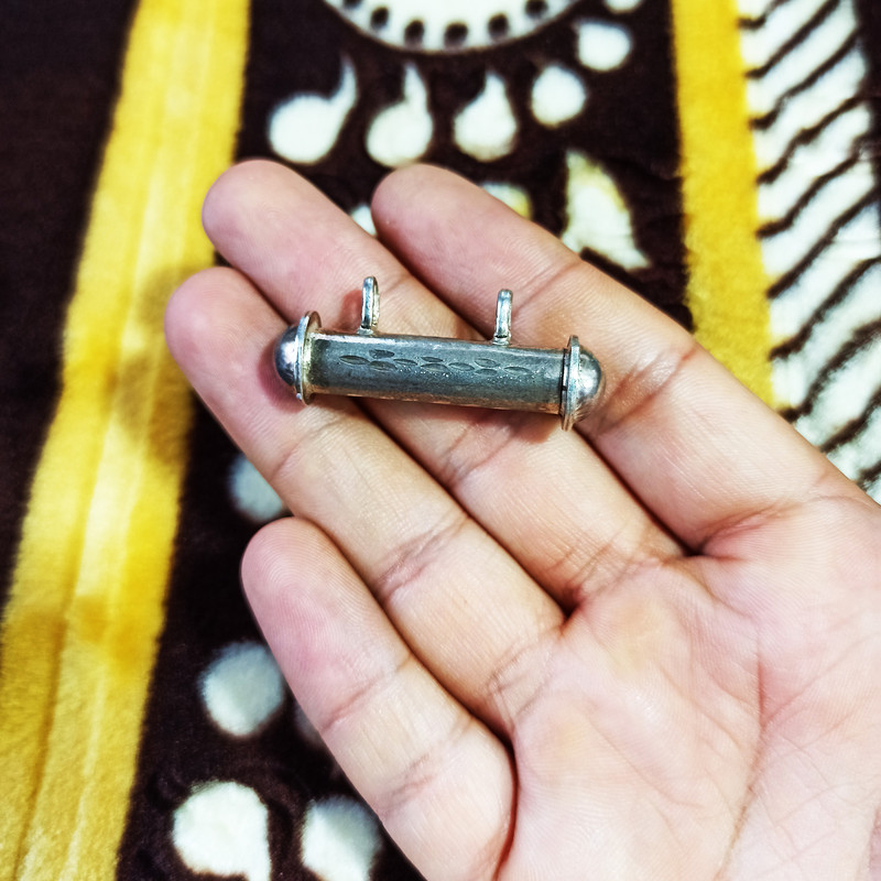 آویز گردنبند نقره سلین کالا مدل لوله حرز ce-he21