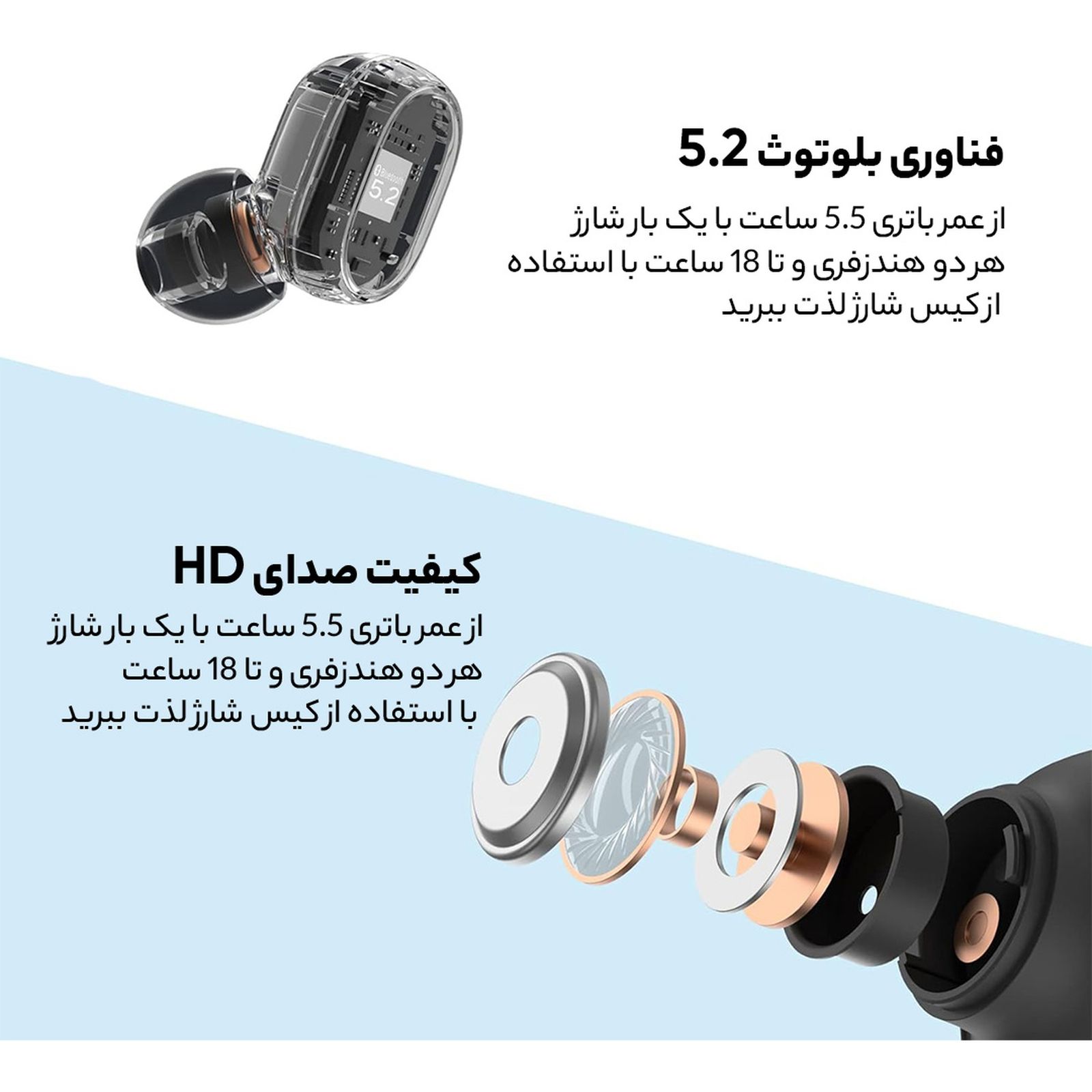 هدفون بلوتوثی شیائومی مدل Redmi Buds Essential -  - 18