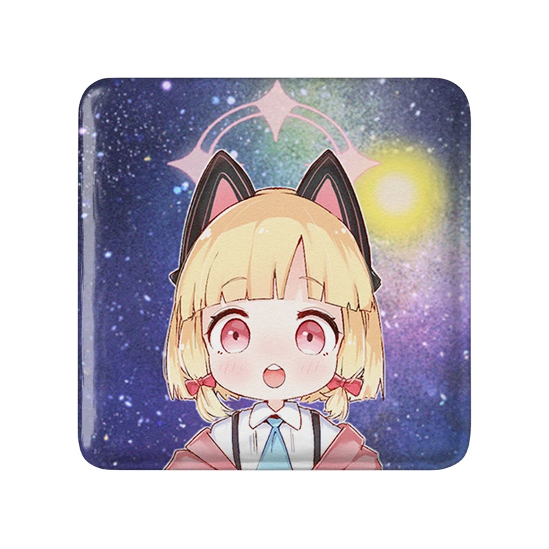 پیکسل خندالو طرح بازی آرشیو آبی (Blue Archive) مدل مربعی کد 34355