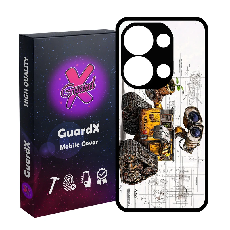 کاور گارد ایکس طرح Wall E مدل 10922 مناسب برای گوشی موبایل شیائومی Redmi Note 13 Pro 4G / Poco M6 Pro 4G