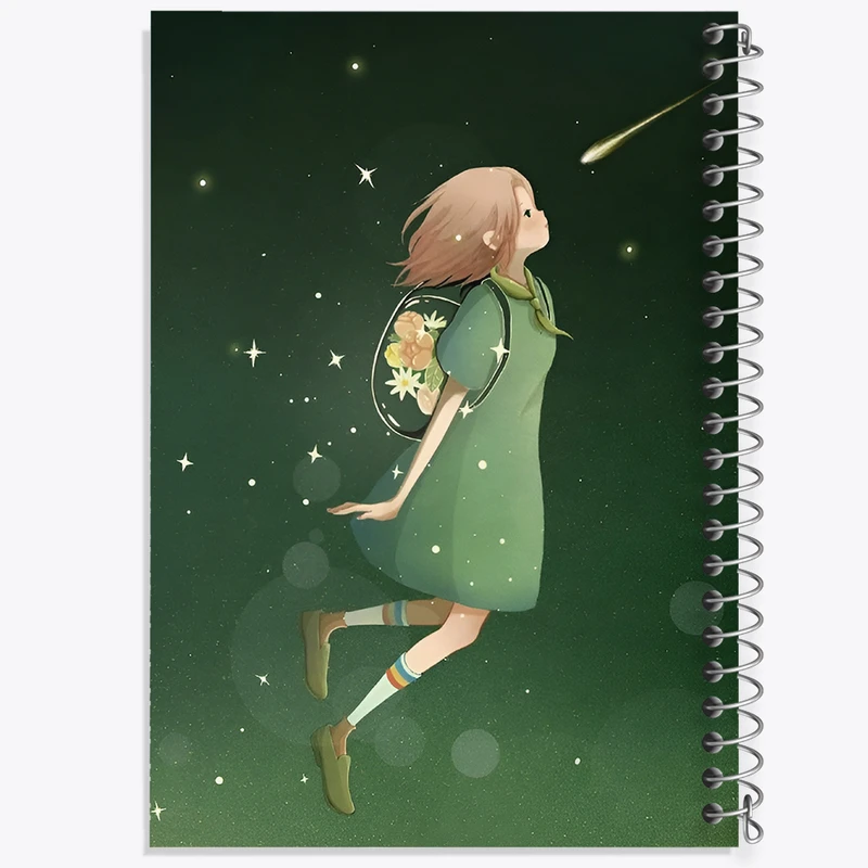 دفتر ژورنال نویسی 50 برگ خندالو مدل نقطه ای طرح دخترانه کد N3098