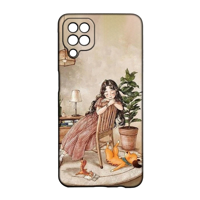 کاور طرح دخترانه کد 251 مناسب برای گوشی موبایل سامسونگ Galaxy A22 4g