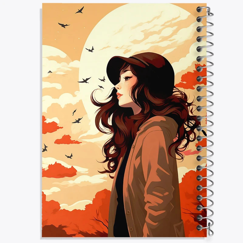 دفتر ژورنال نویسی 50 برگ خندالو مدل نقطه ای طرح دخترانه کد N1435