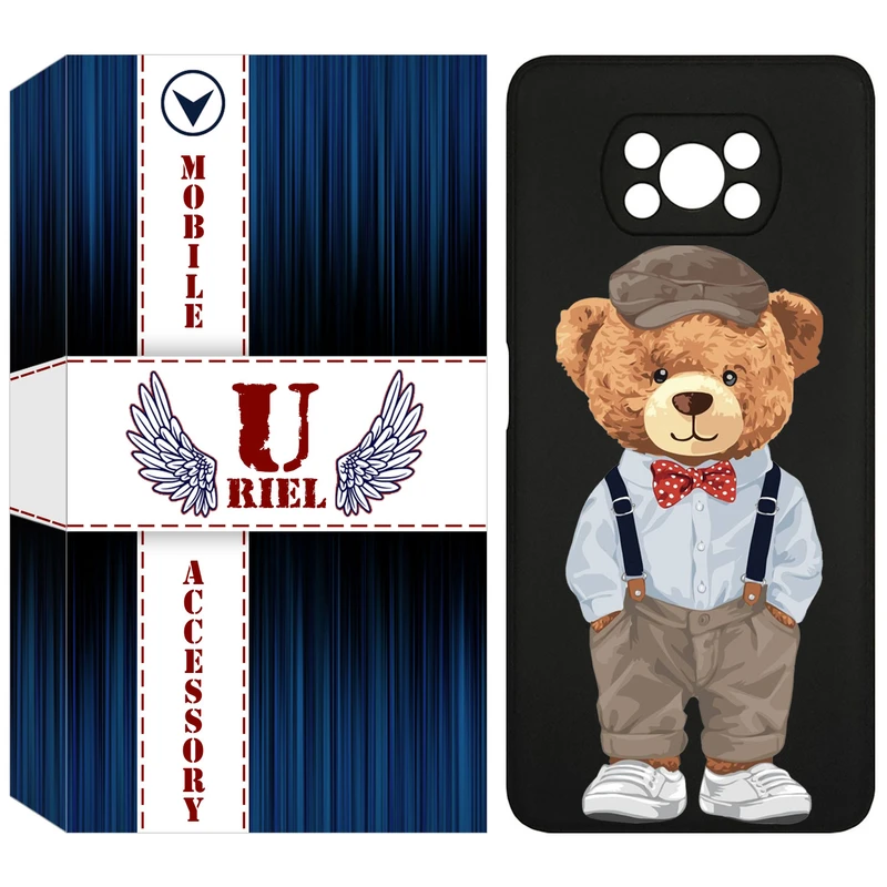 کاور یوریل قاب مدل KSH کد 41 طرح تدی مناسب برای گوشی موبایل شیائومی Poco X3 / Poco X3 Pro