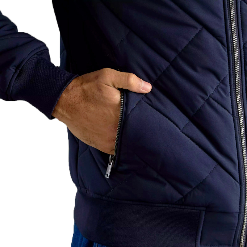 کاپشن مردانه مکس مدل Quilted Zip Through Bomber