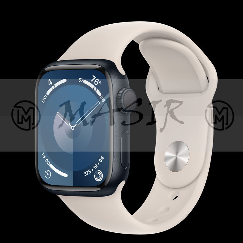 بند مسیر مدل Silicon Strap Band مناسب برای اپل واچ سری 9 سایز 45 میلی متری