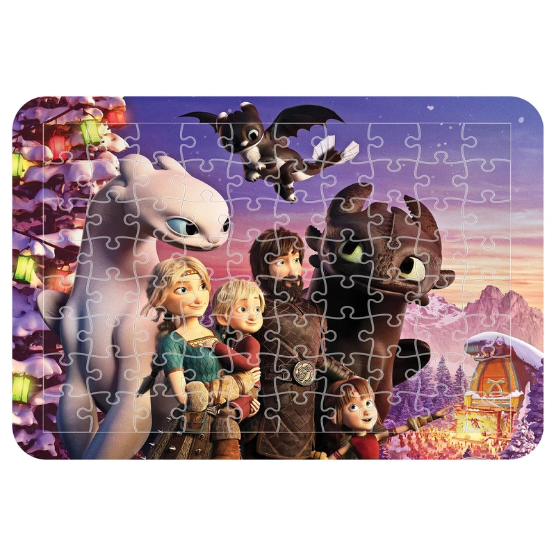 پازل 54 تکه مدل CHB1325 طرح انیمیشن چگونه اژدها خود را تربیت کنیم