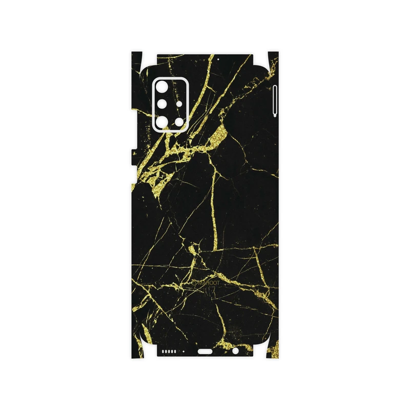 برچسب پوششی ماهوت مدل Graphite-Gold-Marble-FullSkin مناسب برای گوشی موبایل سامسونگ Galaxy A71