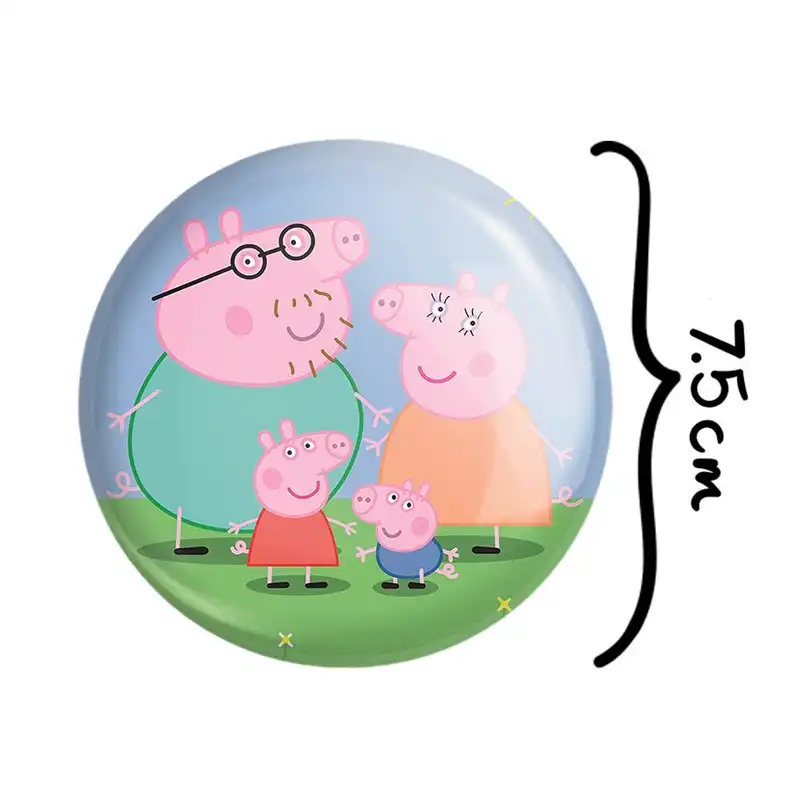 آینه جیبی خندالو مدل خانواده پپا پیگ انیمه پپاپیک Peppa pig  کد 22070