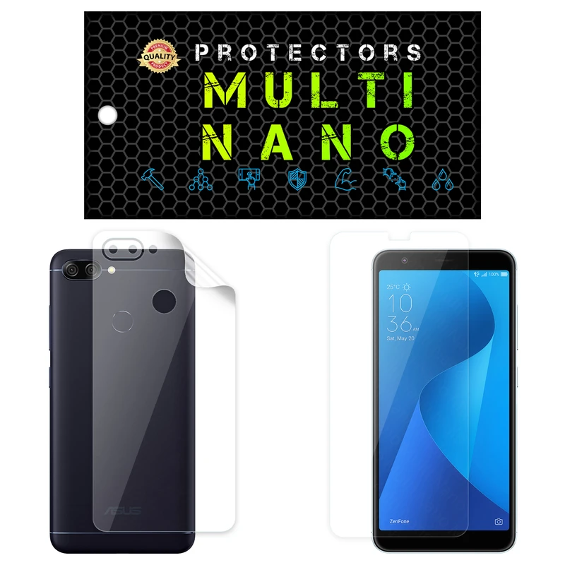 محافظ صفحه نمایش مولتی نانو مدل X-SFT مناسب برای گوشی موبایل ایسوس Zenfone Max Plus M1 / ZB570TL به همراه محافظ پشت