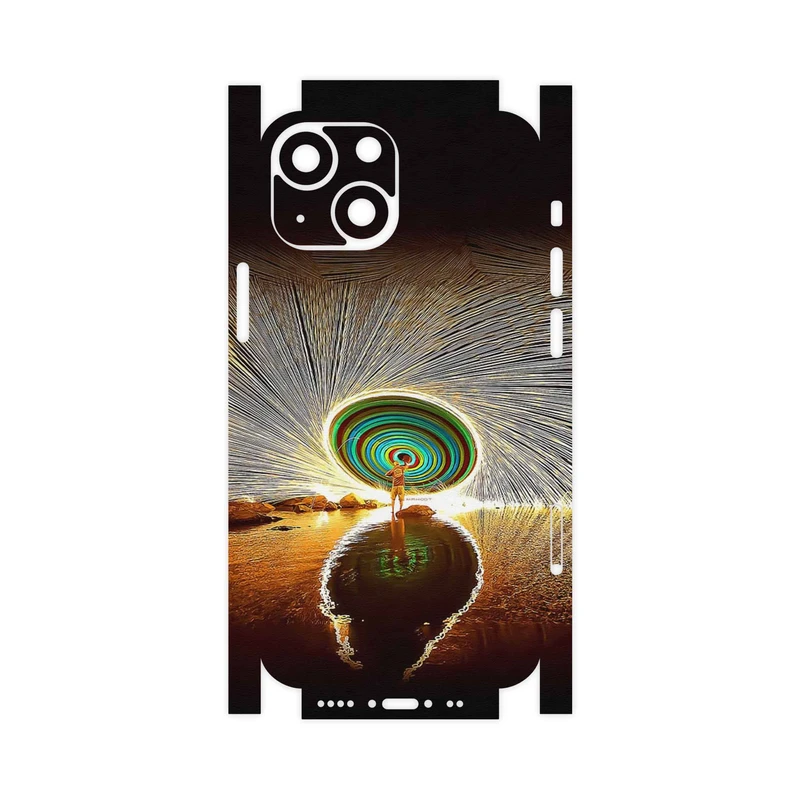 برچسب پوششی ماهوت مدل Night Light Fountain-FullSkin مناسب برای گوشی موبایل اپل iPhone 13 Mini