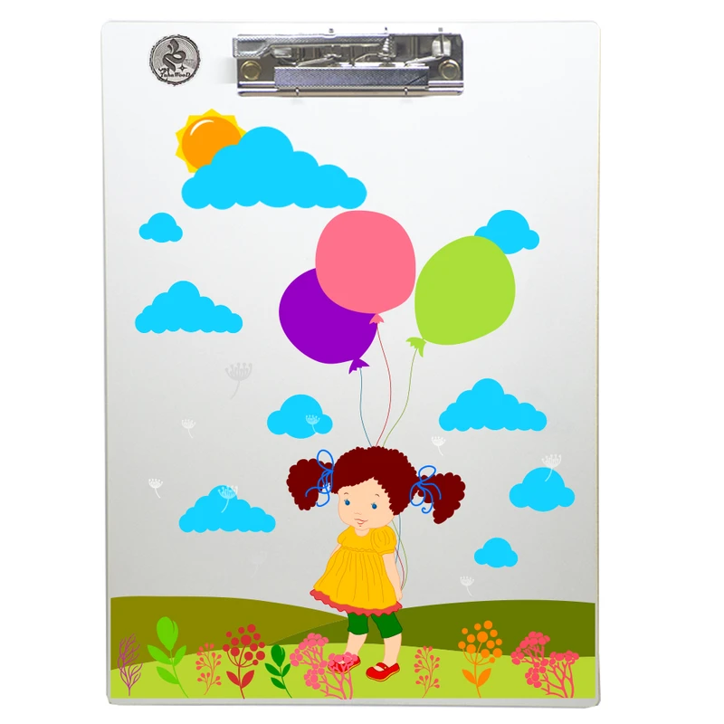 تخته شاسی طه چوب  مدل Girl with a balloon in hand01 سایز A4