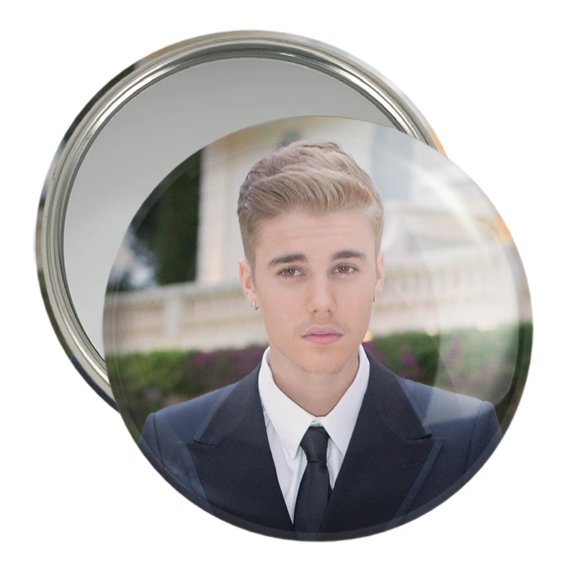 آینه جیبی خندالو مدل جاستین بیبر Justin Bieber  کد 19035