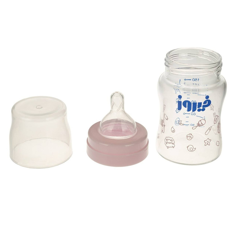 شیشه شیر فیروز مدل Pyrex ظرفیت 150 میلی لیتر مجموعه دو عددی