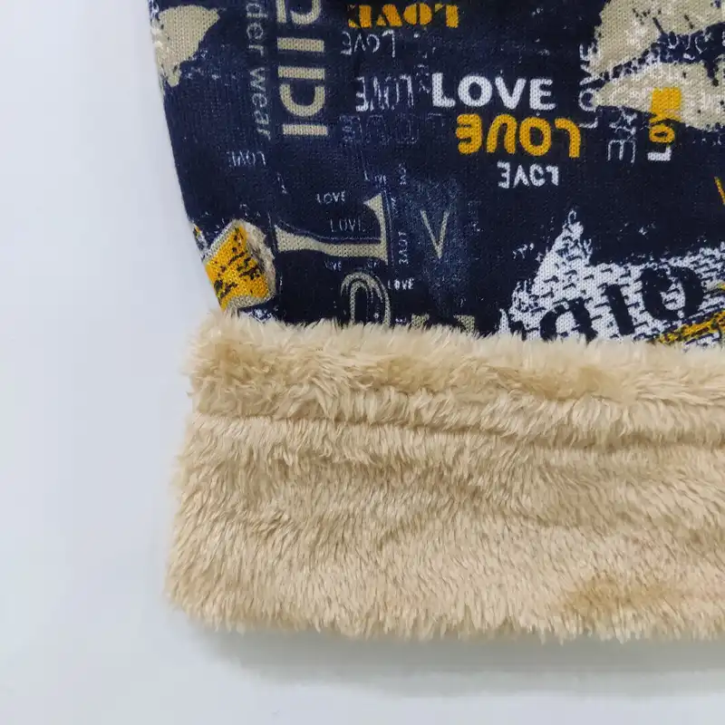 دستمال سر و گردن مدل اسکارف تو خز طرح بافت