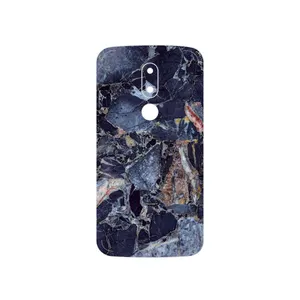 MAHOOT Broken black marble Cover Sticker for Motorola Moto M