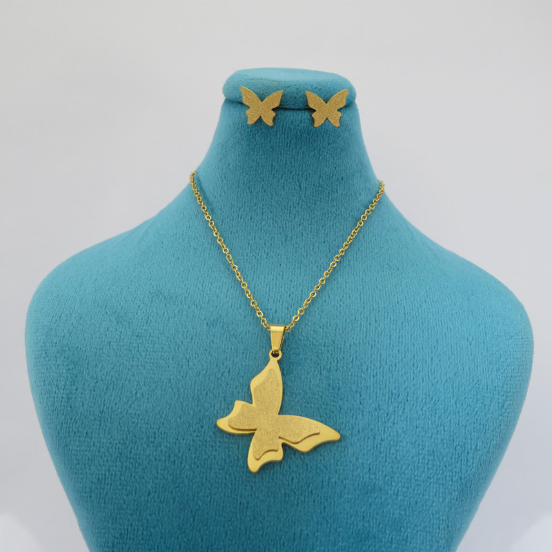 نیم ست زنانه طرح پروانه کد AS031