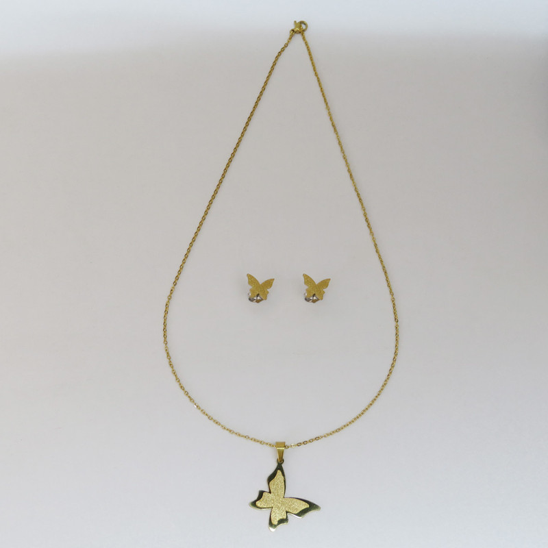 نیم ست زنانه طرح پروانه کد AS031