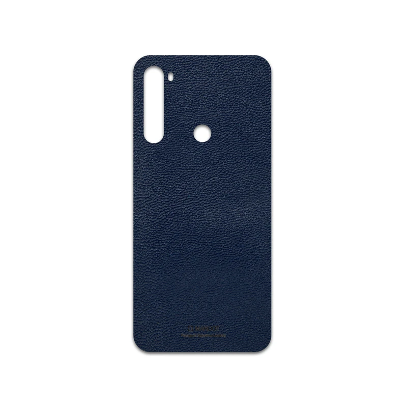 برچسب پوششی ماهوت مدل Deep-Blue-Leather مناسب برای گوشی موبایل شیائومی Redmi Note 8