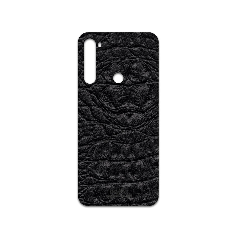 برچسب پوششی ماهوت مدل Black-Crocodile-Leather مناسب برای گوشی موبایل شیائومی Redmi Note 8