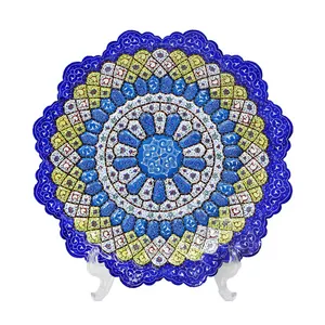 بشقاب میناکاری کد B251
