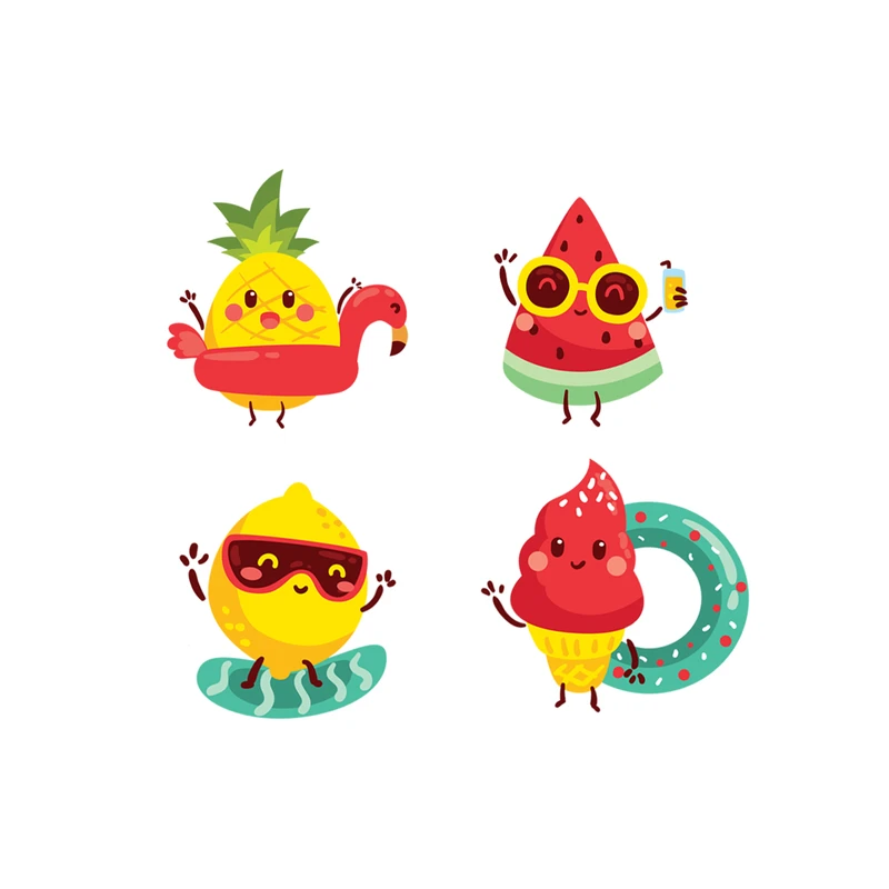 استیکر لپ تاپ طرح Swimmers کد S36 مجموعه 4 عددی