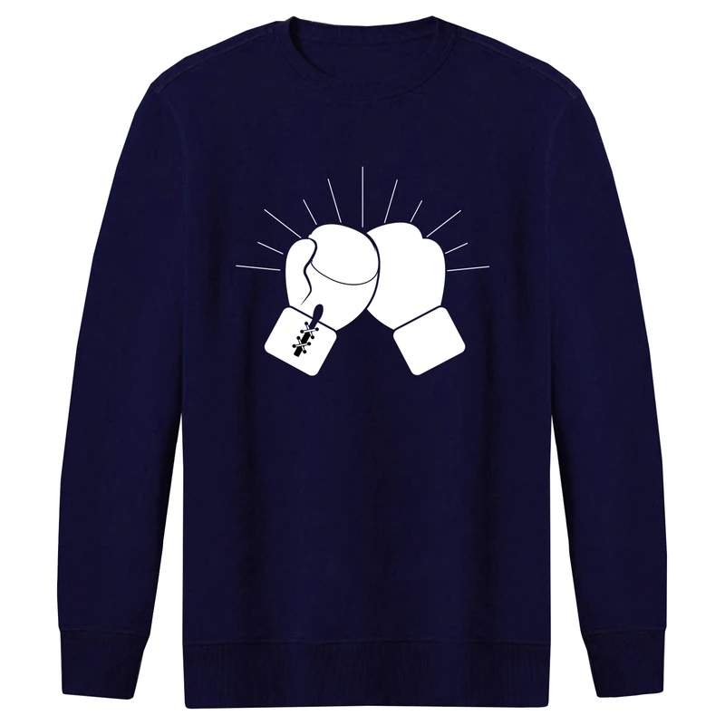 سویشرت مردانه طرح دستکش بوکس کد F273