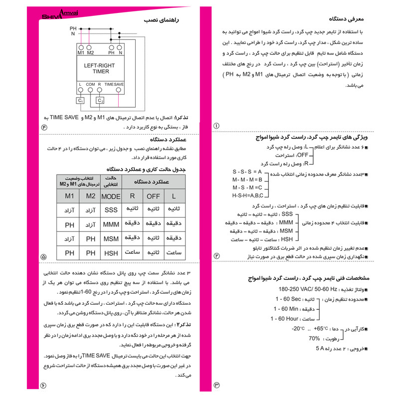 تايمر شيوا امواج مدل LRB-SLE تايمر شيوا امواج مدل LRB-SLE