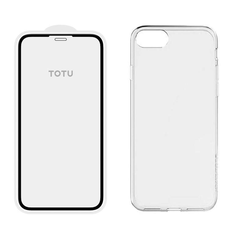 کاور توتو مدل 004006 مناسب برای گوشی موبایل اپل Iphone 7Plus/8Plus به همراه محافظ صفحه نمایش