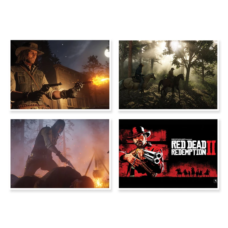 پوستر طرح Red Dead Redemption 2 کد A-1525 مجموعه 4 عددی