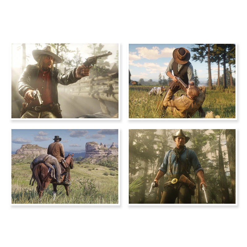 پوستر طرح Red Dead Redemption 2 کد A-1528 مجموعه 4 عددی
