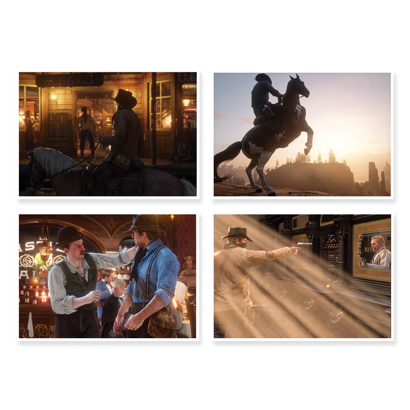 پوستر طرح Red Dead Redemption 2 کد A-1529 مجموعه 4 عددی