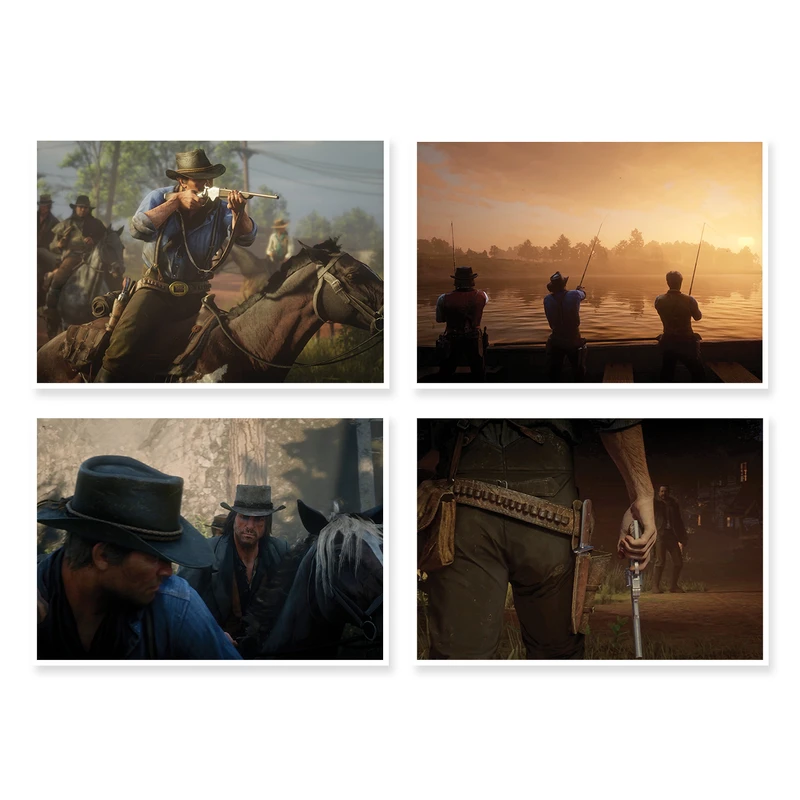 پوستر طرح Red Dead Redemption 2 کد A-1530 مجموعه 4 عددی