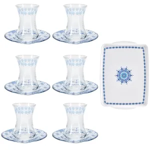 سرویس چای خوری 13 پارچه کاراجا مدل TEA TIME