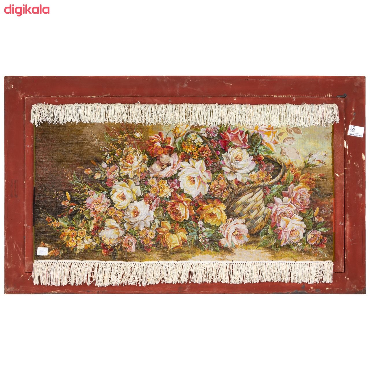  تابلو فرش دستباف سی پرشیا طرح گل های رز در سبد کد 9037