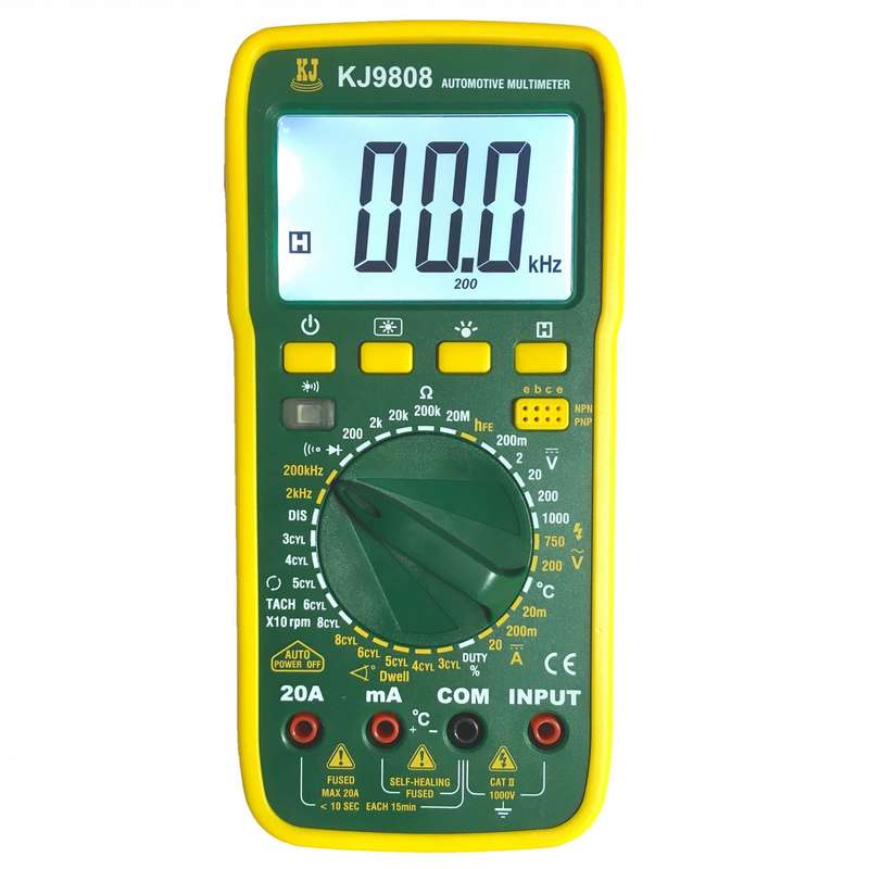 مولتی متر دیجیتال کی جی مدل KJ9808