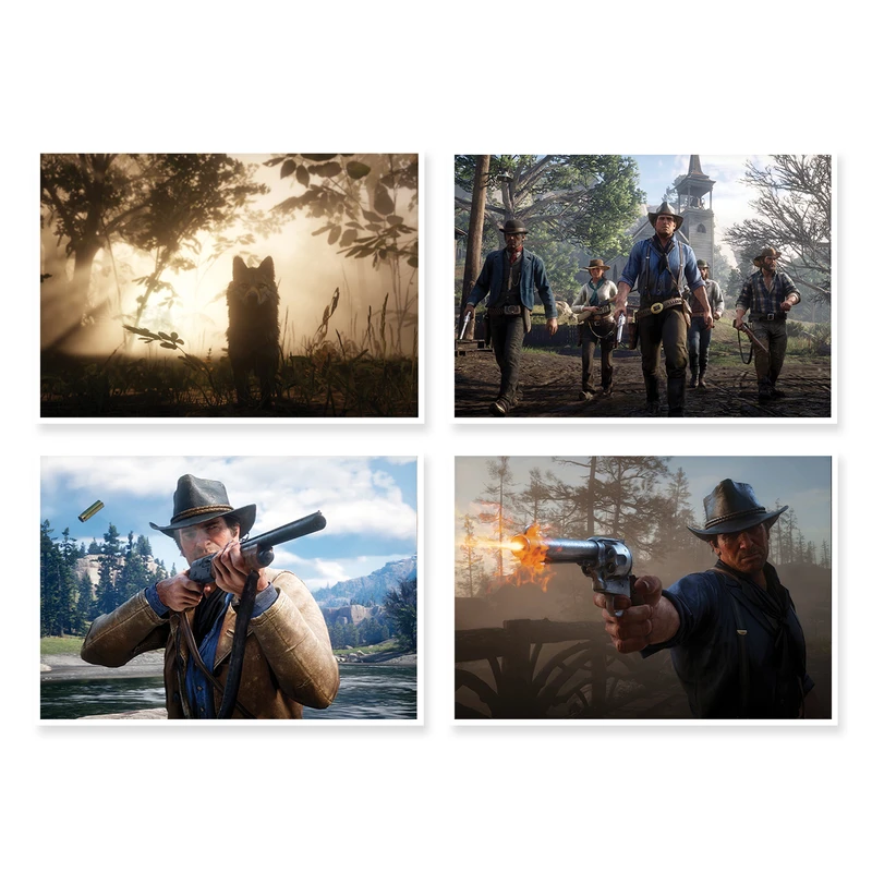 پوستر طرح Red Dead Redemption 2 کد A-1535 مجموعه 4 عددی
