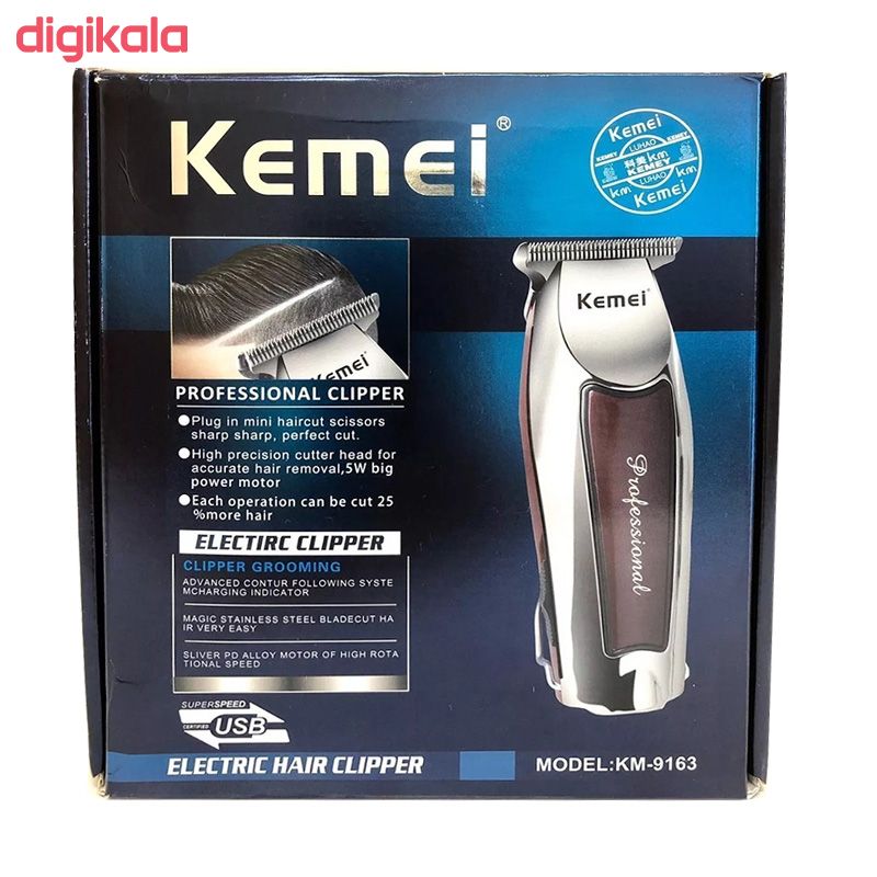 ماشین اصلاح موی سر و صورت کیمی مدل km-9163 main 1 3