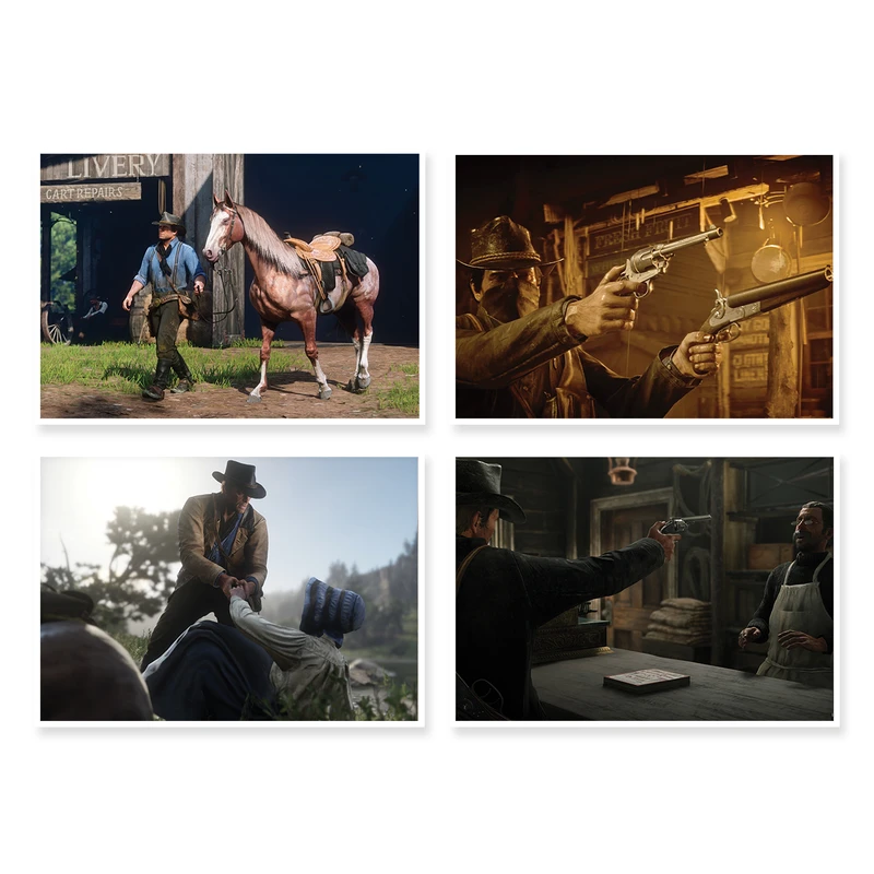 پوستر طرح Red Dead Redemption 2 کد A-1545 مجموعه 4 عددی