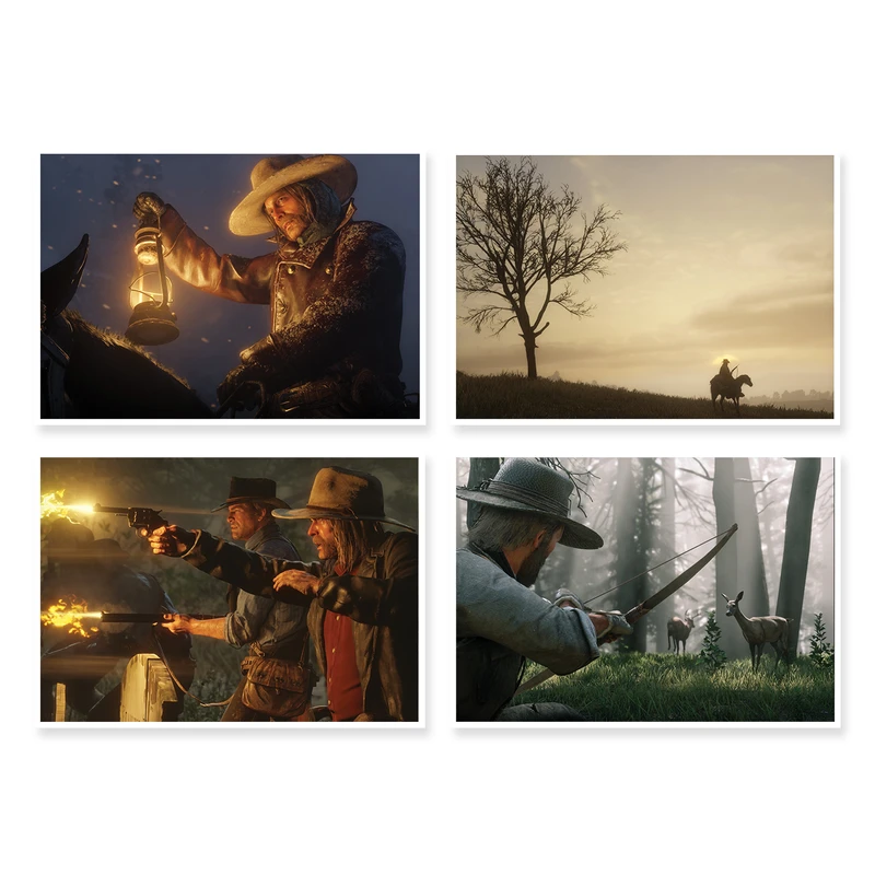 پوستر طرح Red Dead Redemption 2 کد A-1546 مجموعه 4 عددی