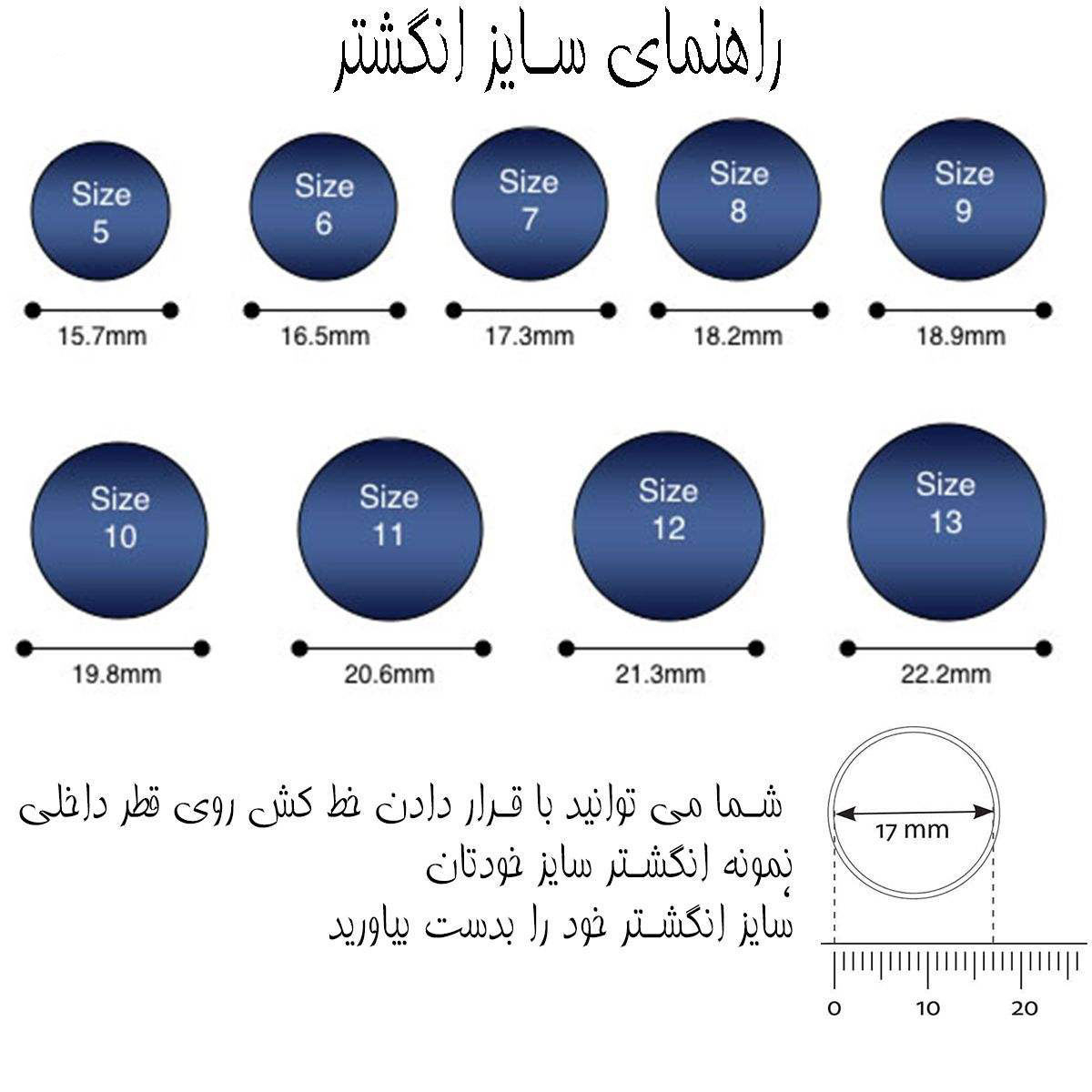 انگشتر مردانه کد A03