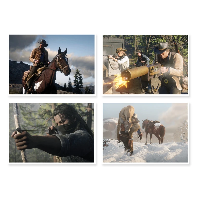 پوستر طرح Red Dead Redemption 2 کد A-1547 مجموعه 4 عددی