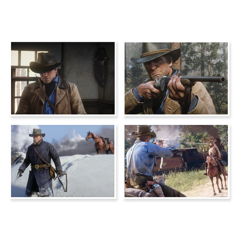 پوستر طرح Red Dead Redemption 2 کد A-1548 مجموعه 4 عددی