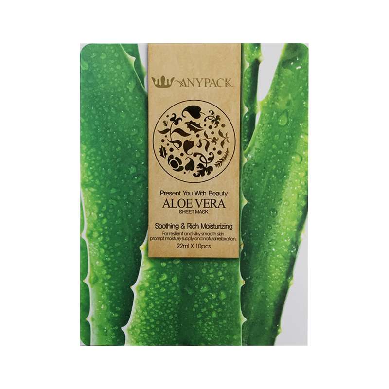 ماسک صورت آنیپک مدل آلوئه ورا حجم 22 میلی لیتر بسته 10 عددی