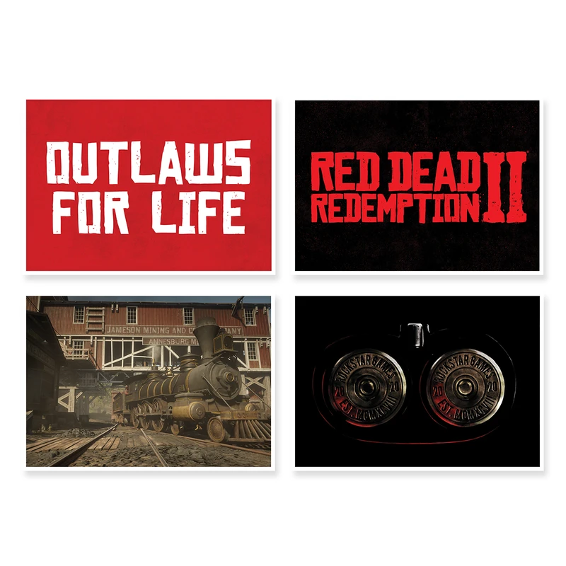 پوستر طرح Red Dead Redemption 2 کد A-1557 مجموعه 4 عددی