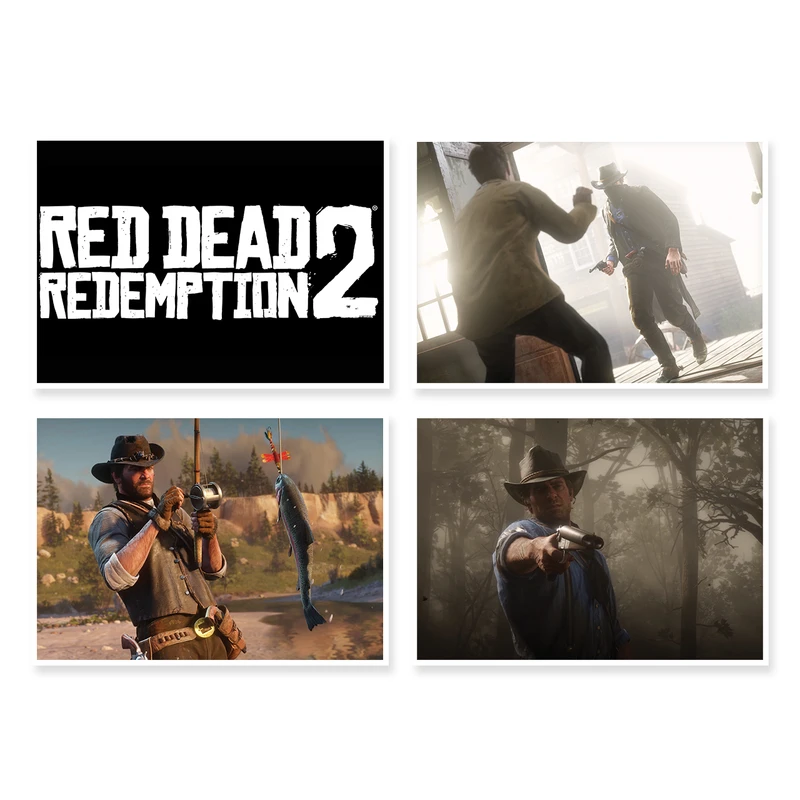 پوستر طرح Red Dead Redemption 2 کد A-1559 مجموعه 4 عددی