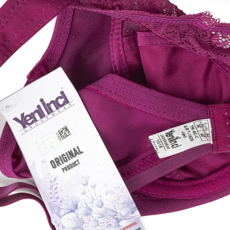 سوتین زنانه ینینچی مدل 1635 رنگ سرخابی